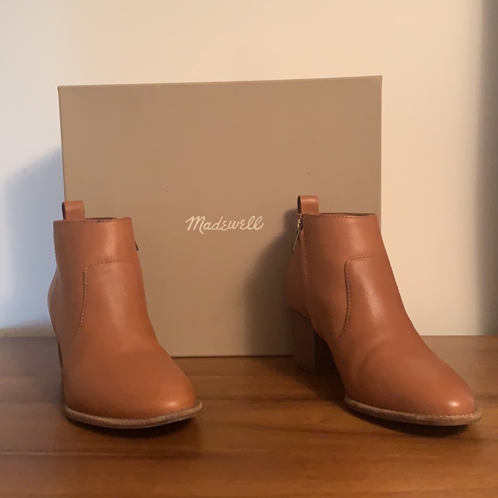 Madewell Brenner Bootie / English Saddle / 7.5